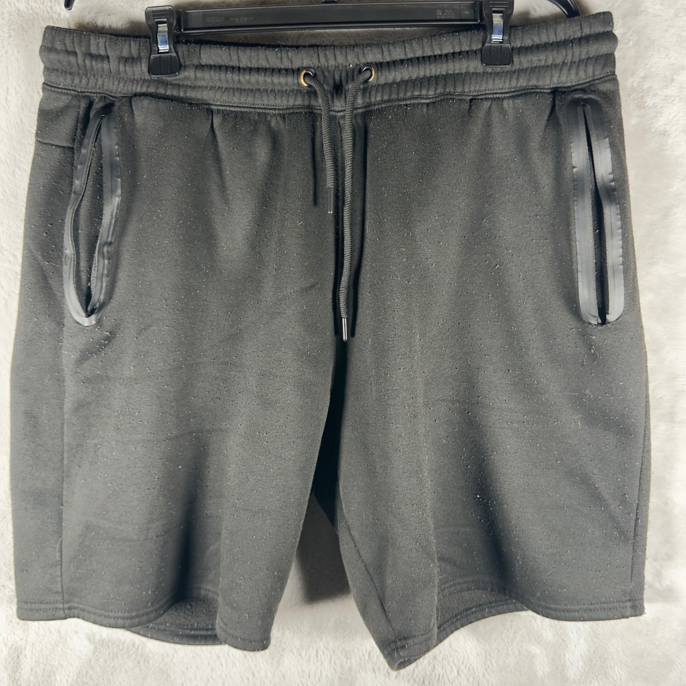 Athletex Mens Black Performance Sweat‎ Shorts Size 2X Athletic Gym Workout